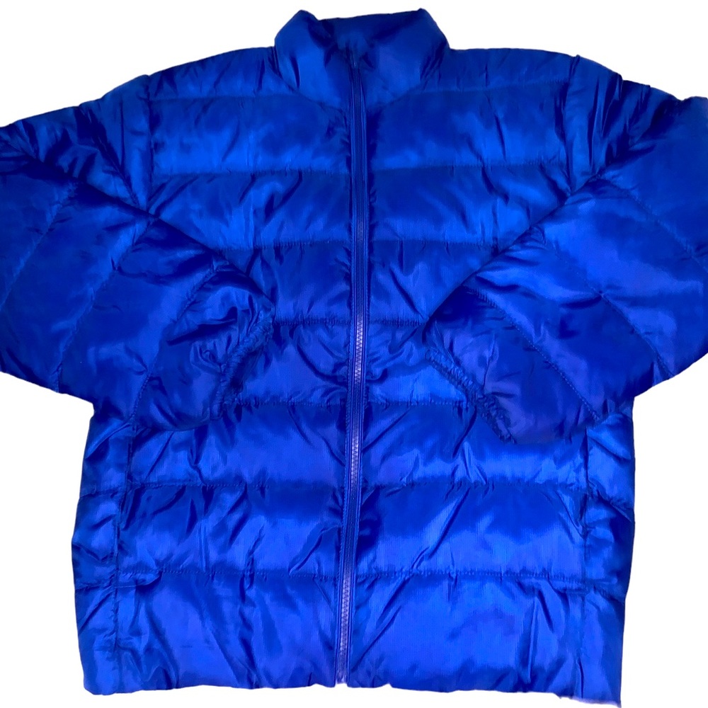 💙 Like New Size L 10/12 Boys Blue Puffer Jacket only worn 1x 💙